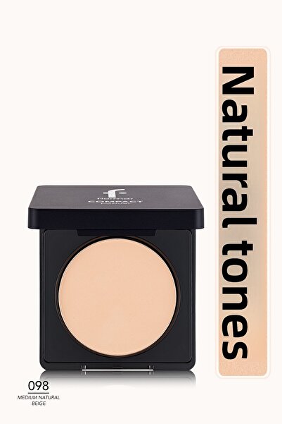 Flormar 098 بيج طبيعي متوسط - مسحوق مضغوط مصبوغ بكثافة - 8682536051378