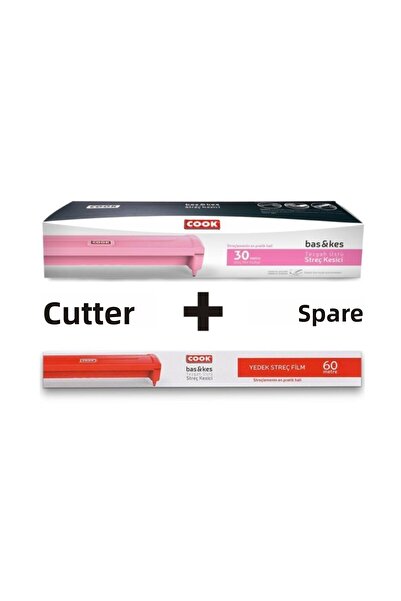 COOK Bass & Cut Stretch Cutter Pink + 60 Meter Spare Film