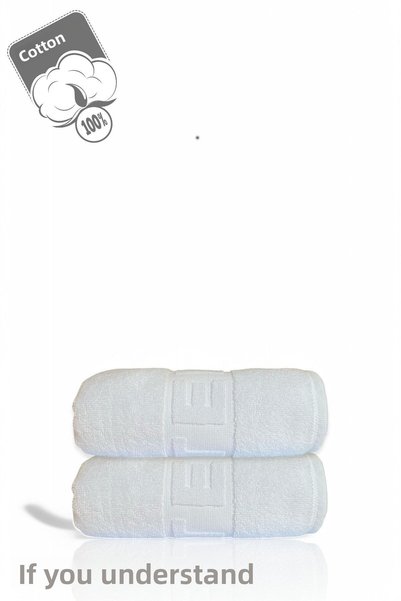 Anılsan Set de 2 prosoape de baie cu logo hotelier - 70x140 cm, 490 gr, 100% bumbac, prosoape pentru spa și hotel