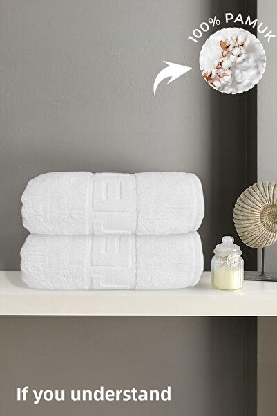 Anılsan Πετσέτες μπάνιου με λογότυπο ξενοδοχείου 2 τεμαχίων - 70x140 εκ., 490...