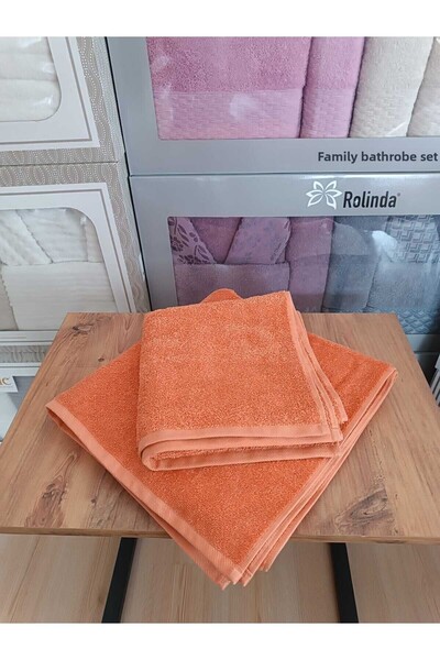 ÇAĞTEKS مجموعة مناشف حمام بلون سادة