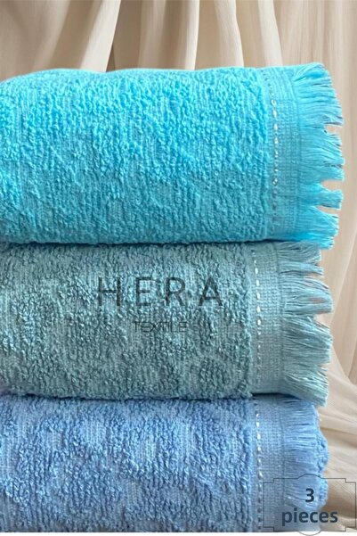 HERA Kitchen and Hand&Face Towel Set Cotton 3 Pieces 30 X 50 cm