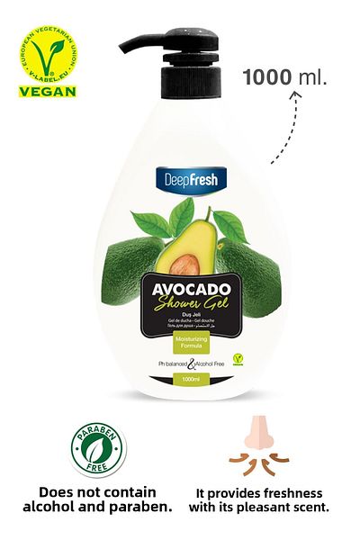 Deep Fresh Shower Gel Avocado 1 Lt