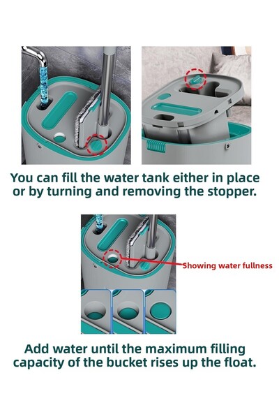 SMARTER Aqua Jet Clean & Dirty Water Separation Feature Tablet Mop Cleaning Set Mop