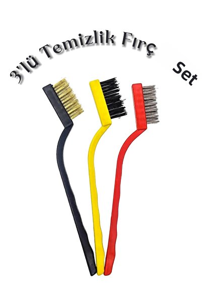 MEDUSHOP فرشاة تنظيف مكونة من 3 قطع - فرن، حوض، شفاط، موقد، حافة الصنبور / سل...