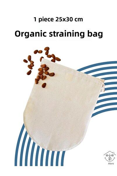ALERSS 25*30 Washable Linen Pouch - 1 Organic Milk Yogurt Straining Pouch
