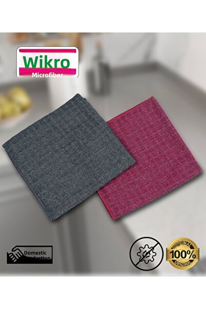 WİKRO قماشة تنظيف من الألياف الدقيقة من ويكرو - قماشة قوية لتنظيف الأسطح للأو...