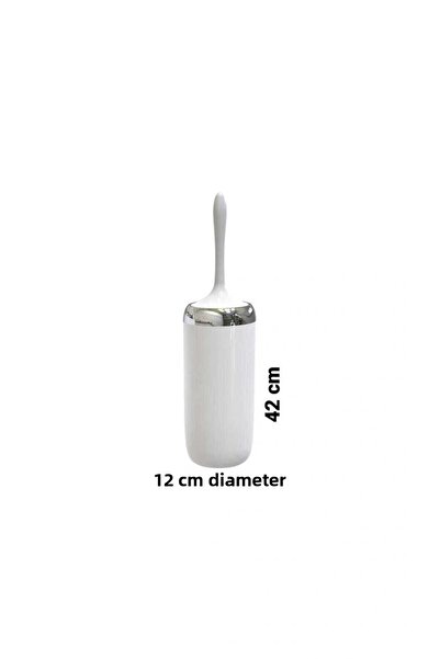 almital mobilya aksesuarları furniture accessories PERIE DE WC DECORATIVĂ ALBĂ CU DECOR CROMAT