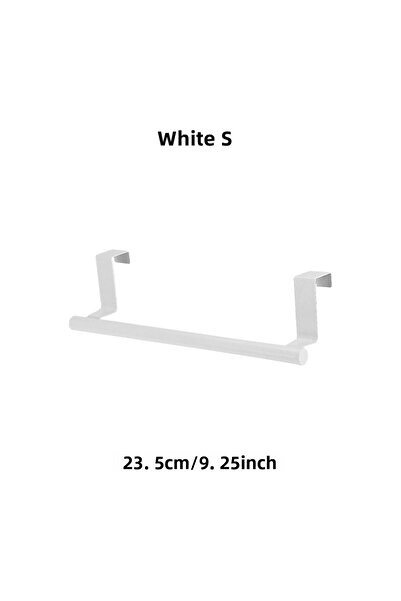 Choice 1 قطعة بيضاء S 1/2 قطعة رف مناشف فوق الباب حامل مناشف معلق من الفولاذ ...
