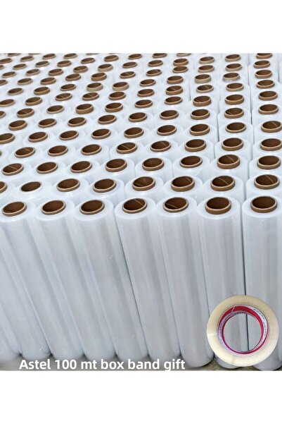 yunuskayatek 17 ميكرون 50 سم - 2.7 كجم - 350 متر فيلم مطاطي 6 قطع (علبة واحدة...