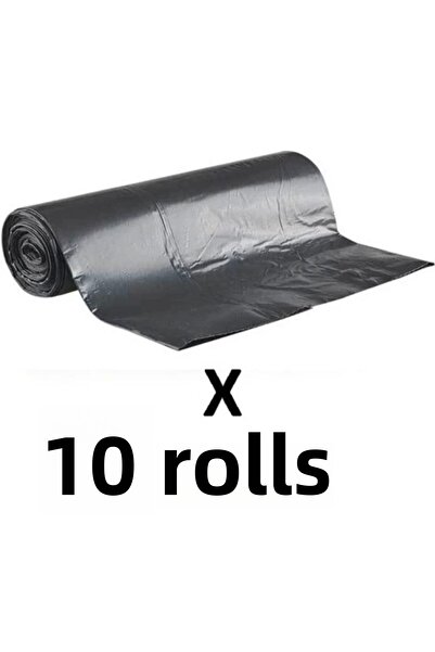 REFORMAK PLASTİK أكياس قمامة جامبو سوداء - 600 جرام، 80 × 110، 10 عبوات