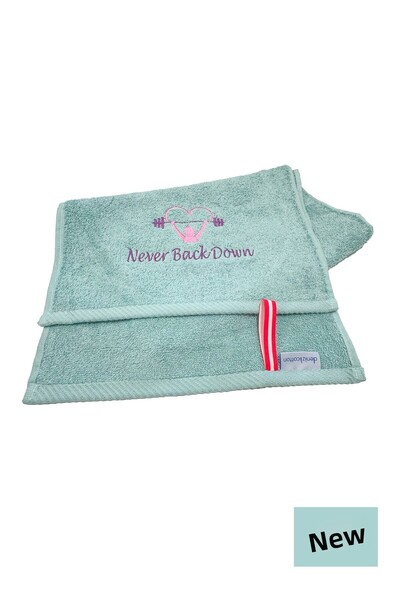 denizlicotton Prosop sport brodat din bumbac, antibacterian, absorbant transpirația Plăci de fitness Box Tenis Prosop sport