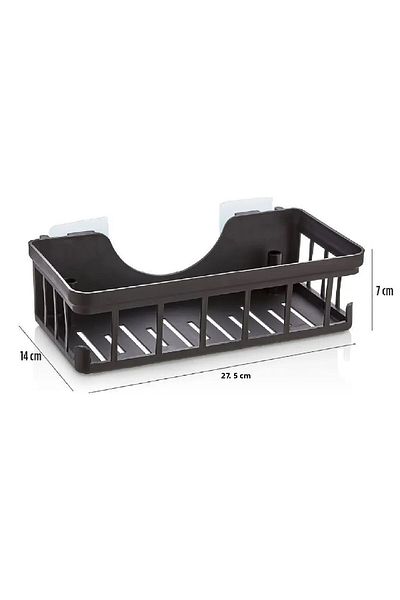 ALPAR Σετ 3 τεμαχίων Oslo Bathroom Organizer Σαμπουάν Δοχείο σαπουνιού Σετ 3 τεμαχίων Αυτοκόλλητο Organizer ντους