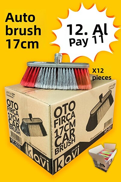 KEP 17cm 12Pcs Automobile Wash Brush - Car Brush with Hose Inlet