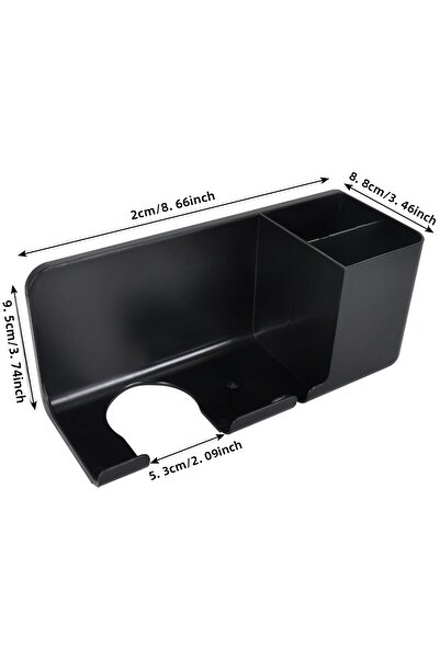 Busstier Wall Mountable Hair Dryer Holder - Practical Bathroom Organizer, Storage Solution