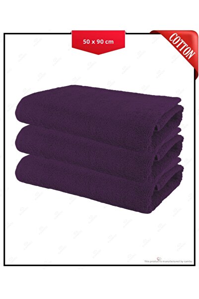 Chicvente 3 قطع منشفة حلاق قطنية مقاس 50 × 90 سم، مناشف صالون الشعر، منشفة ري...