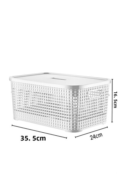 Nandy Home 3 Τεμάχια 12 Lt. Κουτί αποθήκευσης πολλαπλών χρήσεων με καπάκι