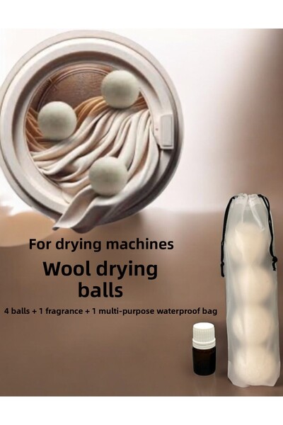 Glow Design Wool Drying Ball 4 Pcs Scented