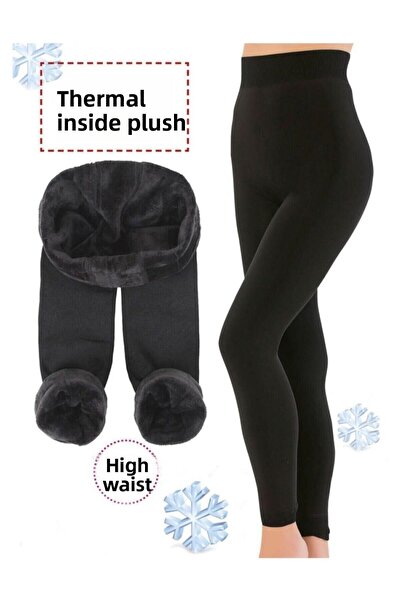 bejamonti Γυναικείο βελούδινο χειμερινό θερμικό κολάν Εσωτερικό μαύρο βελούδι...