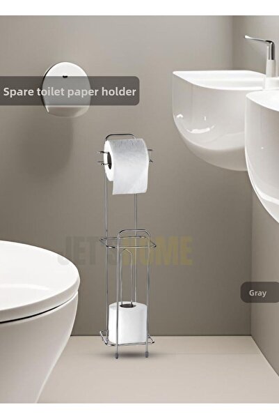 Jet's Home رف ورق التواليت المقاوم للصدأ، وحامل ورق التواليت المعلق والجائع من الكروم