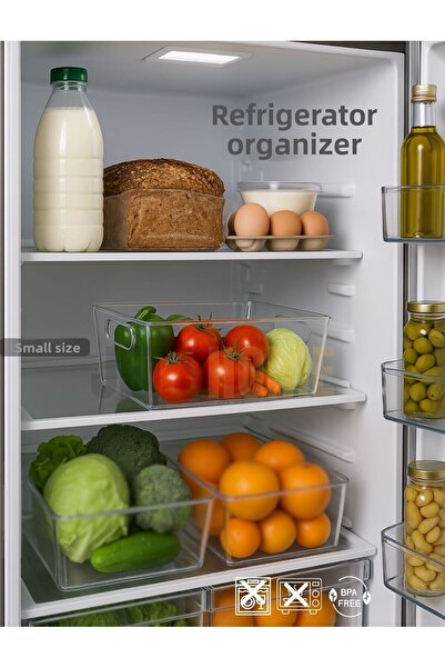 Jet's Home Refrigerator Organizer Storage Organizer Bpa Free Organizer Shockproof 27X18X9 cm