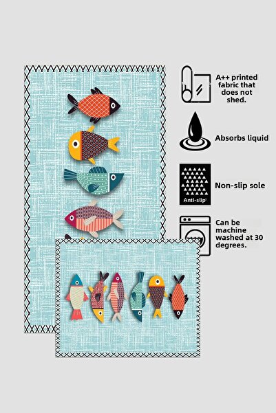 Halise Home Non-Slip Base Washable Set of 2 Bath Mat Bath Mat Set Toilet Bowl Set