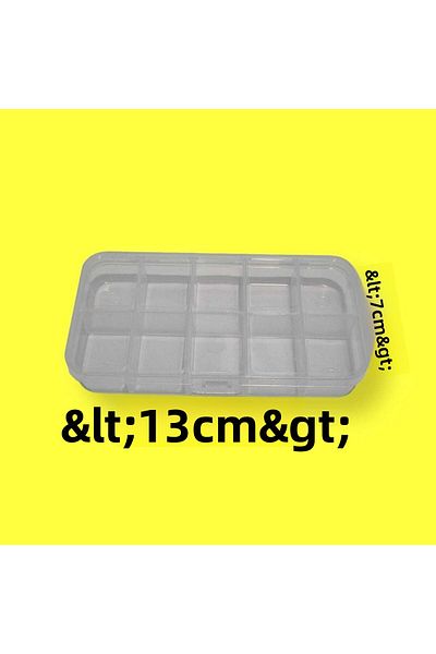 erdoğan hobi Organizer Box Small Lid 10 Compartments Bead Box Material Box Medicine Box Multi-Purpose Box