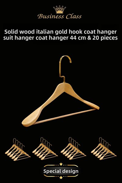 Manken İstanbul Κρεμάστρα ρούχων από μασίφ ξύλο ιταλικού γάντζου 20 τεμαχίων ...