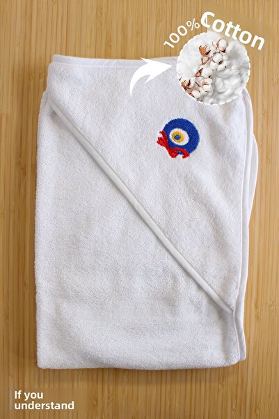 Anılsan منشفة أطفال قطنية 100% - خيارات منشفة أطفال ناعمة بنمط عين الشر