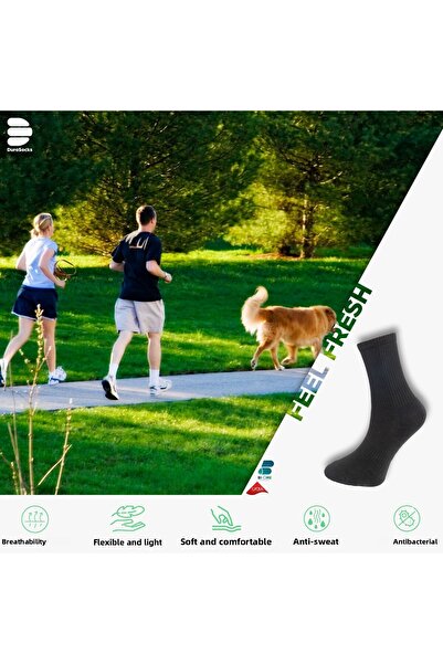 DuraSocks 6 Pairs Sports Socks Women Men Seamless Socks