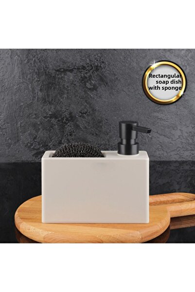 AROW Liquid Soap Dispenser - Rectangular Sponge Holder