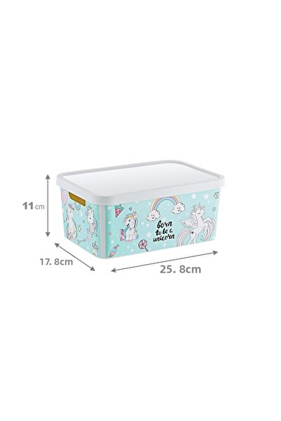 Smartware Stafi Patterned Multi-Purpose Box with Lid 4.5 Lt