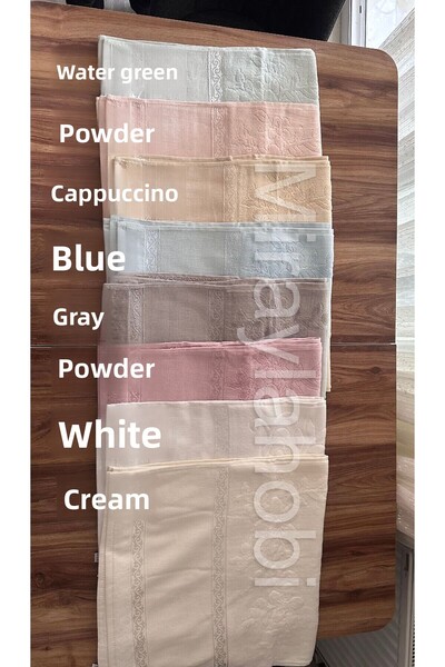 miraylahobi منشفة مطرزة 50x90 سم 1 قطعة