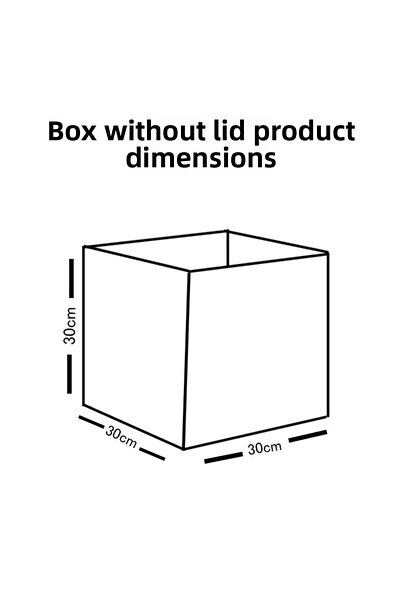 PH Prendi Home Griaffe 2 Patterned Coverless Multi-Purpose Organizer Toy Storage Box 30X30X30