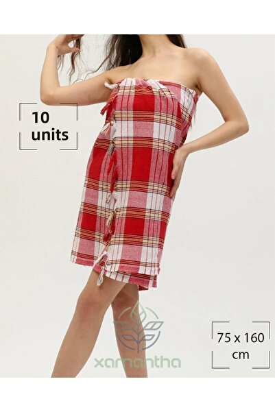 XAMANTHA 10 τμχ Νυφικό Τουρκικό Μπάνιο Peshtemal - Πετσέτες μπάνιου και παραλ...