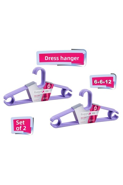 Tuffex Umeraș pentru haine din 2 piese - Umeraș pentru haine din plastic