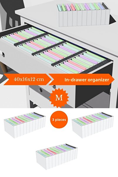 Spartek home textile 3 τεμάχια Λευκό - Μεσαίο 11 Συρτάρι Organizer Organizer ...