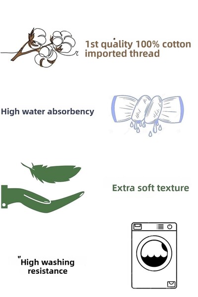 Kardelen 2-Piece Bath Towel Set - 100% Cotton