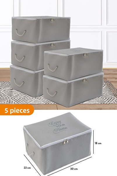 Serstil 5 Bucuri - Dimensiune Mini Print Detaliat Geanta Antracit 30 X 22 X 1...