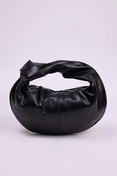 TRENDYOL SHOES Geantă neagră de umăr mini ovală pentru femei TAKSS25OC00068