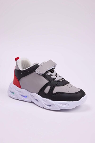 TRENDYOL SHOES Gray Light Sole Little Boy Kids Sports Shoes Takaw26Sn00003