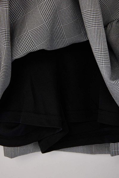 Trendyol Collection Gray Plaid Balloon Mold Shorts Skirt Shorts & Bermuda Twoaw26Sr00013