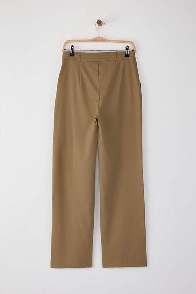 Trendyol Collection Широки панталони от норка с дантела, зимни, удобни на допир, TWOAW26PL00012