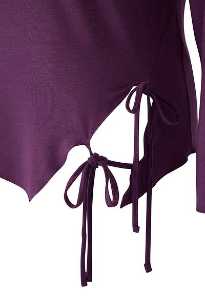 Trendyol Curve Bluză tricotată cu mărgele moale din viscoză cu detaliu de dantelă violet TBBAW26AF00011