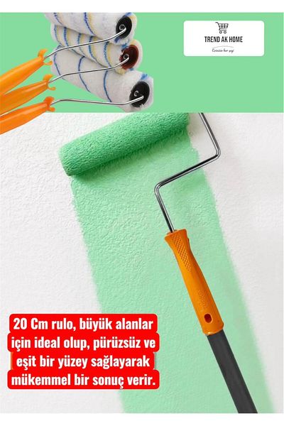 OSKAR FIRÇA Roll Brush Professional Painting (Wall Ceiling Varnish, Paint Etc.) Use
