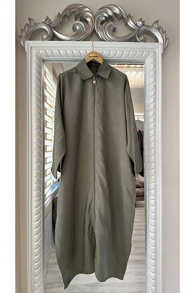 Invee غطاء مودال كاكي من INVEE 6961 - مريح وأنيق