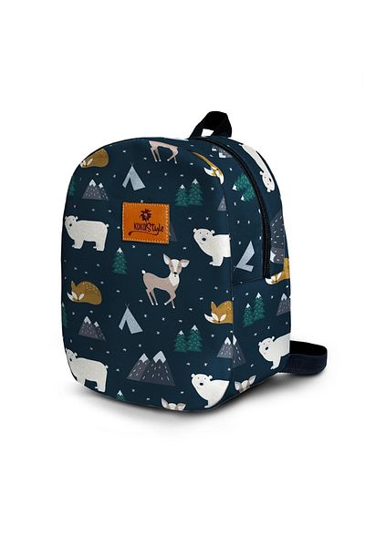 Kokopatik Rucsac pentru copii cu modele de animale de iarnă - Dimensiune mică
