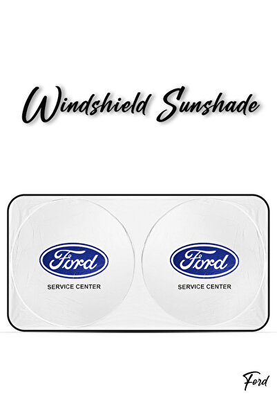 Ford واقي شمس للسيارة يحمي من الأشعة فوق البنفسجية والحرارة، واقي شمس قابل لل...