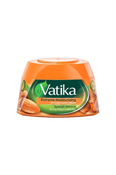 Vatika Naturals Extreme Moisturizing Styling Hair Cream Deep Hydration, Smooth Finish & Frizz Control