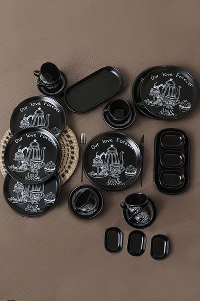 Keramika Tea & Desert Dowry Set 26 Pieces for 6 People